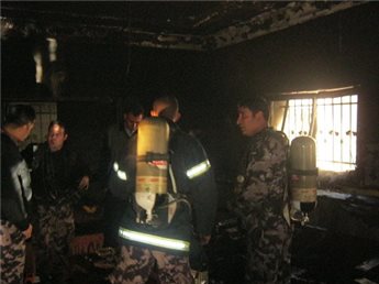 إصابة طفل بحريق منزل ذويه في مخيم الدهيشة